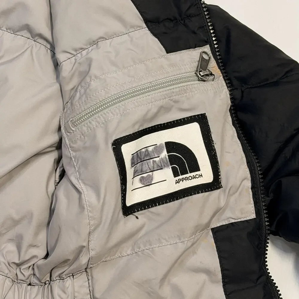 The North Face Jacket Girls Medium Black Down Puffer Quilted Full Zip Winter